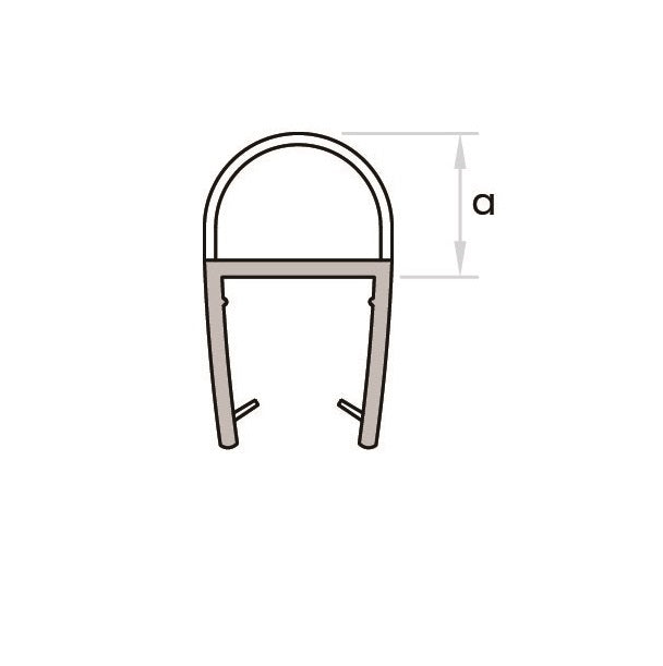 Balgdichtung mit 7-8 mm Ballon – Für 6 oder 8 mm Glas, Lücken 8-10 mm – Art.Nr. 007