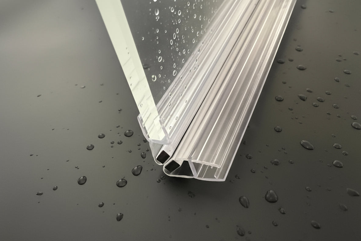 Magnetdichtung für Dusche, 90° Ecke, 2-er Set mit Magnetleiste, Art.Nr. 008A1W