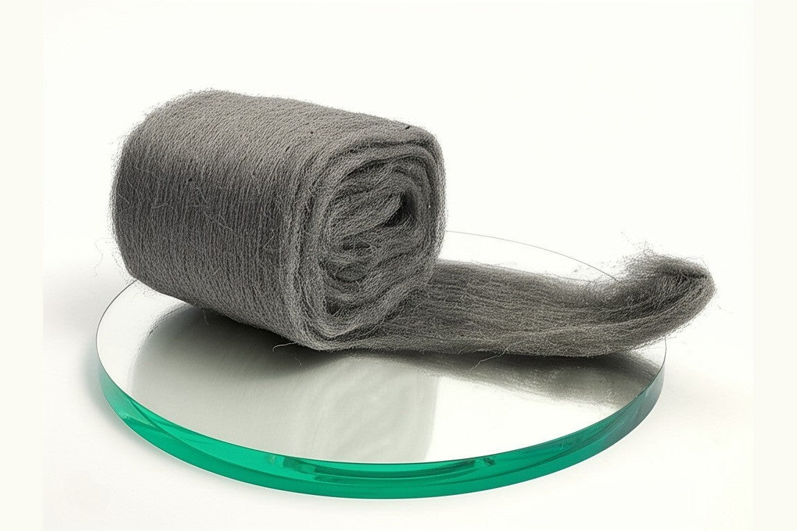 Superfeine Stahlwolle Typ 0000 für Duschglas – kratzfrei gegen Kalk und Seifenreste