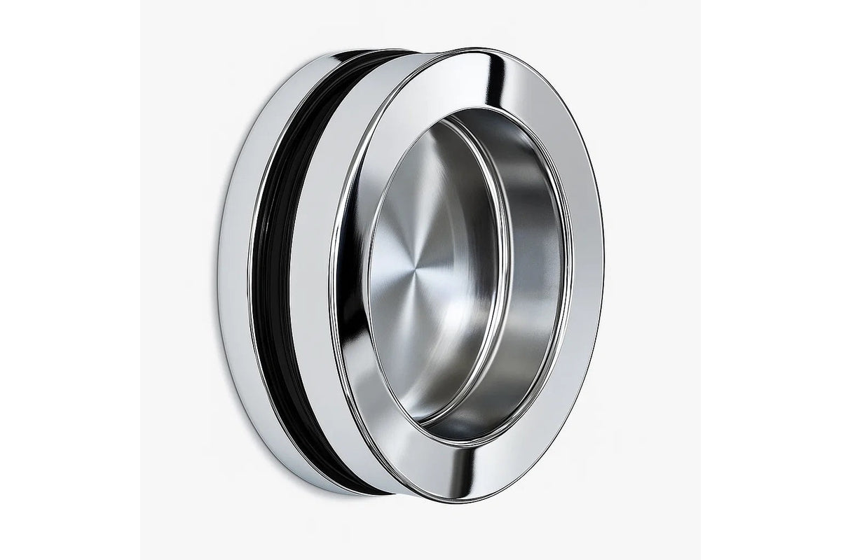 Griffmuschel, rund Ø 60/38 mm V2A verschraubt, 8–12 mm Glas, Ansicht 7