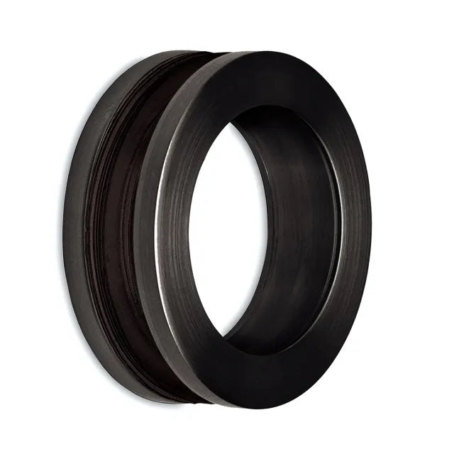 Griffmuschel – offen, rund, aus Edelstahl, zum Verschrauben