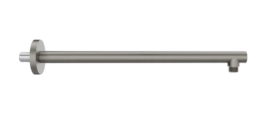 Vigour Brausearm Wand V4 rund 400 mm steel line mit Rosette 70 mm