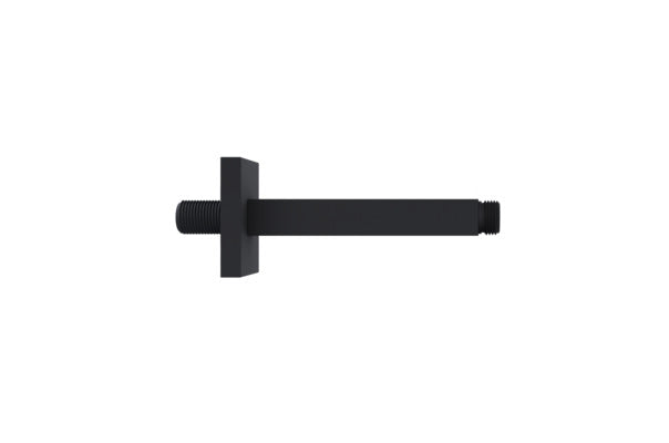 Vigour Deckenarm V4 eckig 150 mm schwarz matt mit Rosette 70 mm