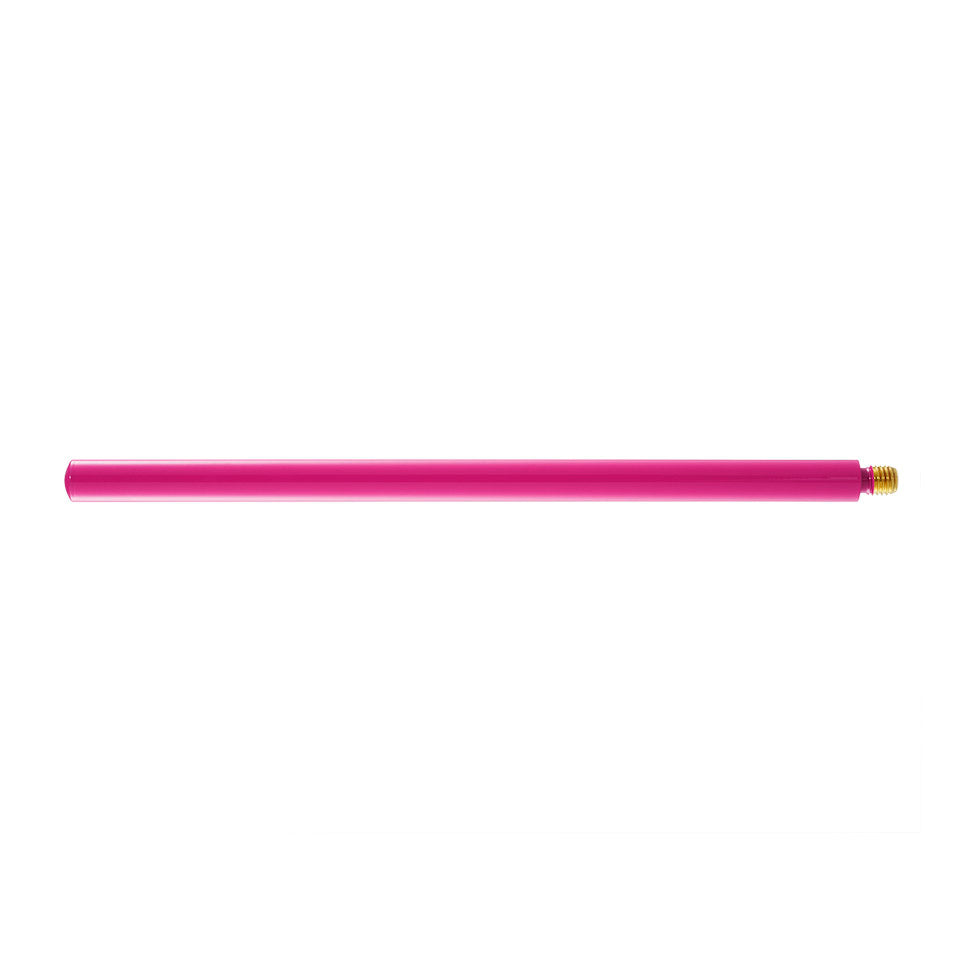 WC-Bürstengriff rund, 280 mm, mit M12-Gewinde, pink