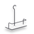 Bügelduschkorb, Duschablage mit innovativem Design, HPL, Brausestange, 10013