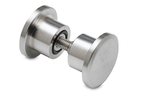 Dusch-Türknopf 101 – V2A Edelstahl Standard Ø 40 mm, 8–12 mm Glas