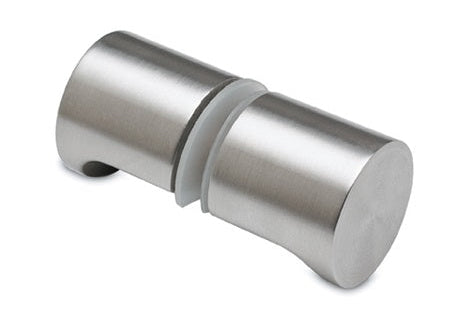 Dusch-Türknopf 106 – V2A Edelstahl massiv Ø 38 mm, 8–12 mm Glas