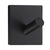 Design Haken 45x45; Matt Schwarz oder Edelstahl verchromt