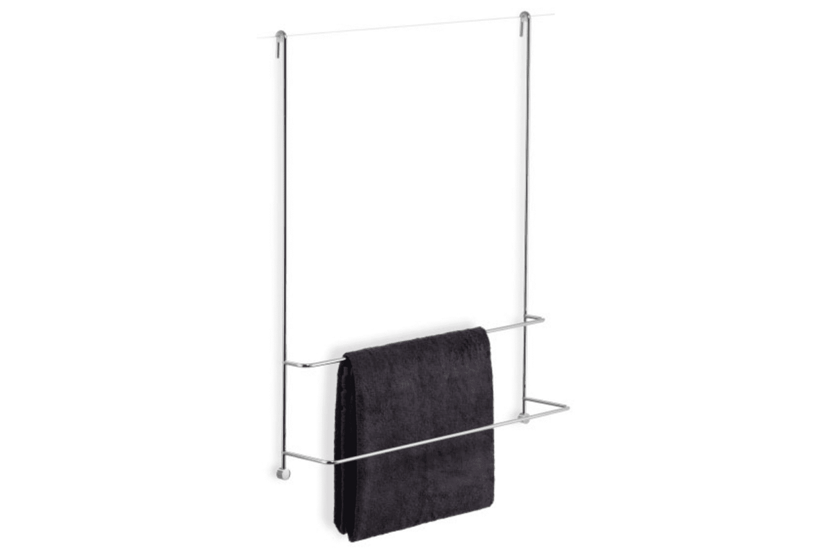 Giese Server Badetuchhalter 2-fach Chrom für die Glaswand, 672 mm