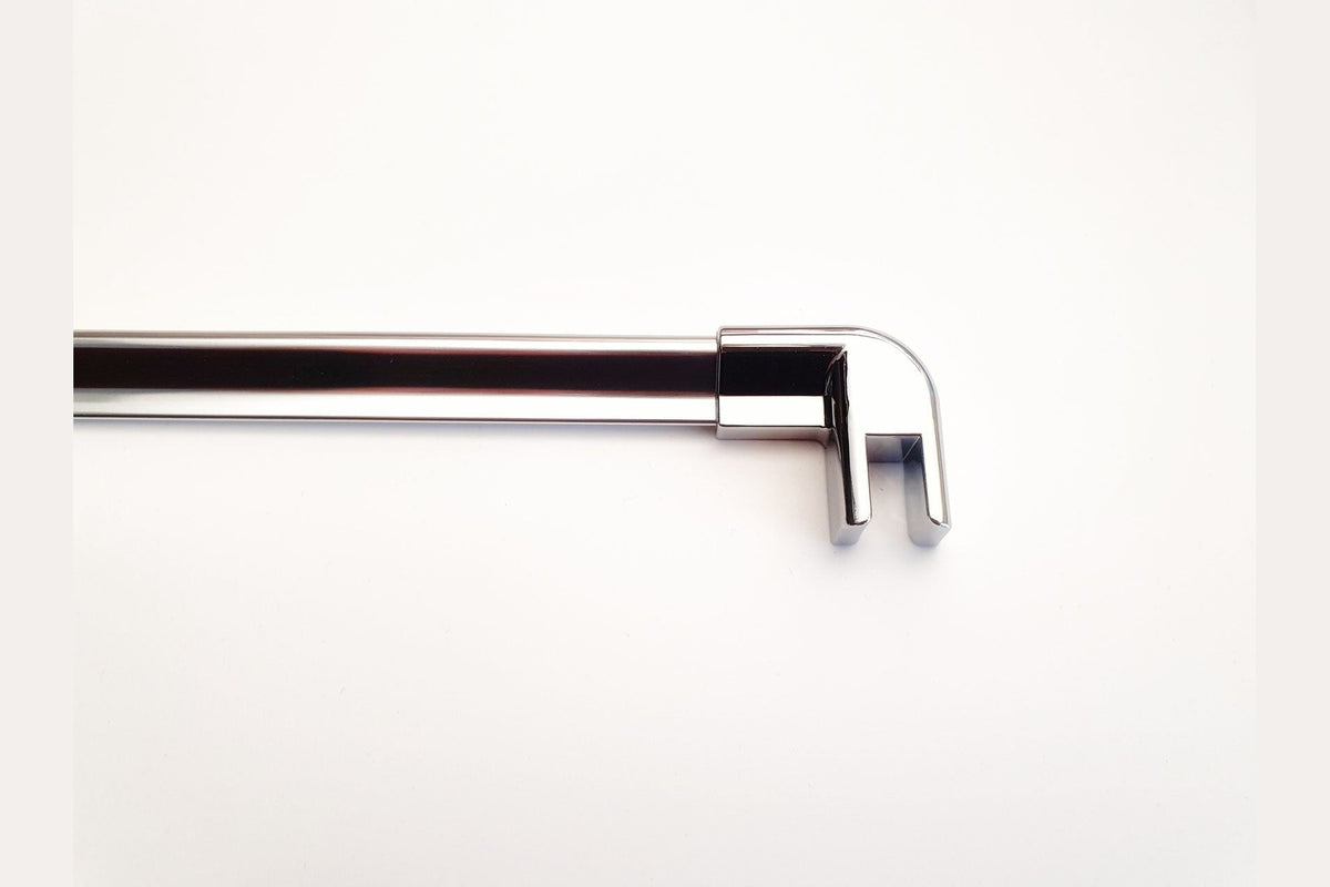 Abschlusskappe 90° – für S1L und 8535, Glas bis 8 mm, Art.Nr. NTFA90R/L