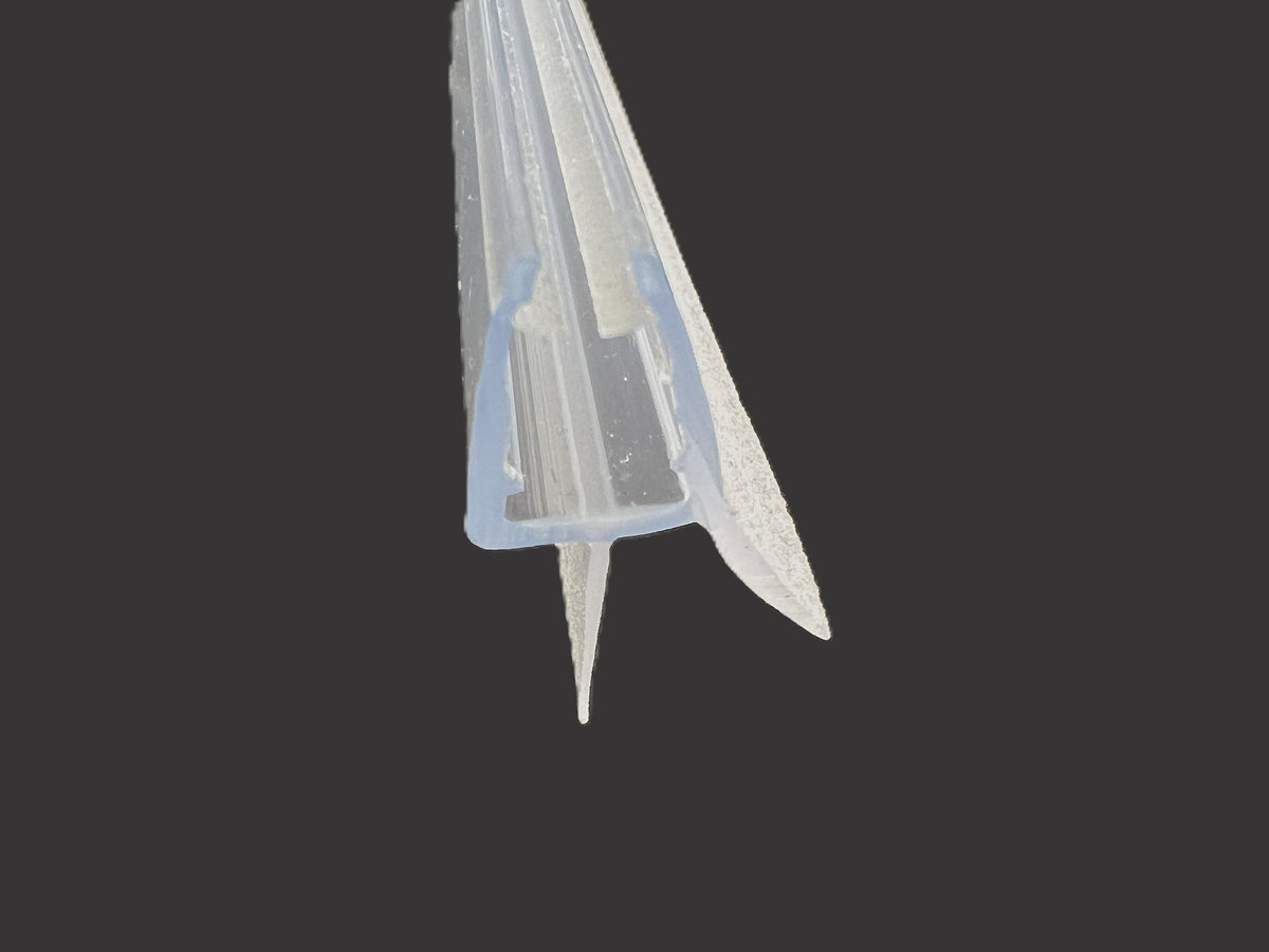 neu: Schleiflippendichtung für Duschtür mit Wasserabweiser u. Schleiflippe unten, für 5 u. 6 mm Glas, Art.Nr. 424