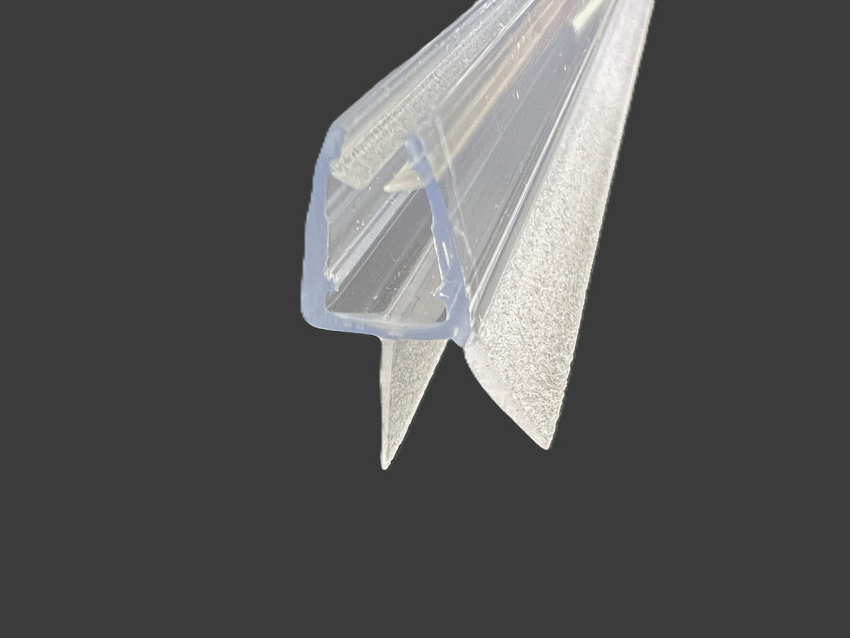 neu: Schleiflippendichtung für Duschtür mit Wasserabweiser u. Schleiflippe unten, für 5 u. 6 mm Glas, Art.Nr. 424