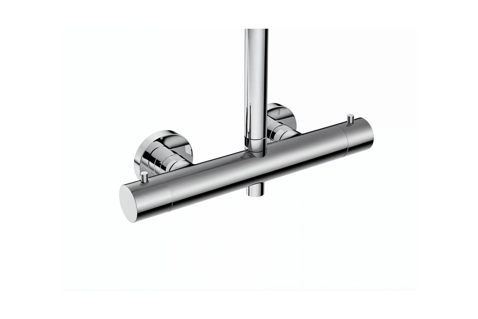 Vigour white V4 Thermostat-Duschsystem Safe-Tec, höhenverstellbare Halterung, ohne Brausen, Messing, Art.Nr. WHDSO