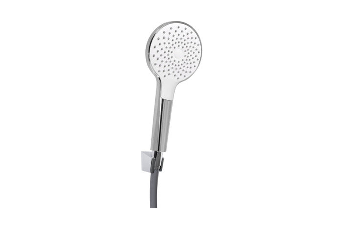 Vigour V2 Wannenset, Brausehalter mit Schlauch und 1-strahliger Handbrause, Regenstrahl, Art.Nr. V22WS1R