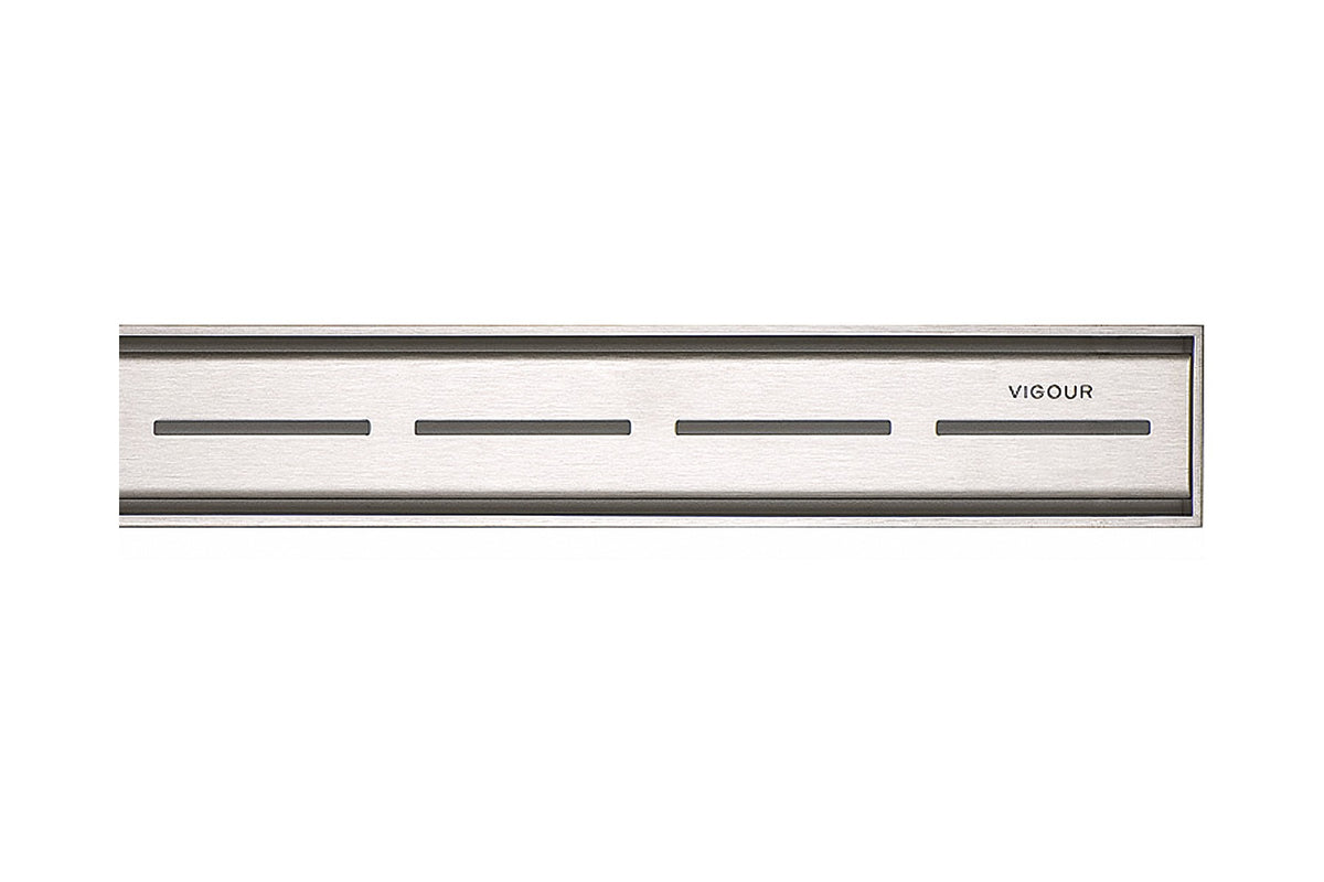 Vigour V3 Designrost Edelstahl für Duschrinne, sichtbar, 600 bis 1000 mm, Art.Nr. V3DR60DE, V3DR70DE, V3DR80DE, V3DR100DE