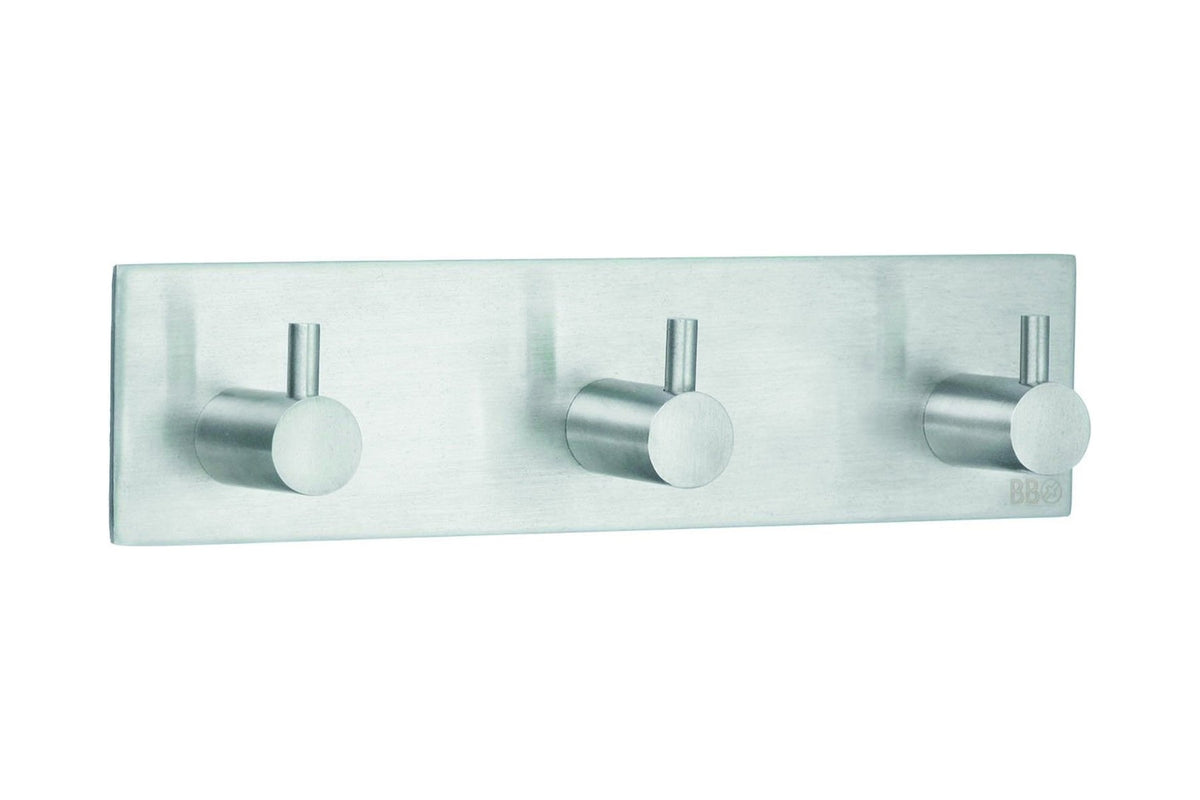 Selbstklebende Design-Dreifach-Hakenleiste eckig, Art.Nr. 1107