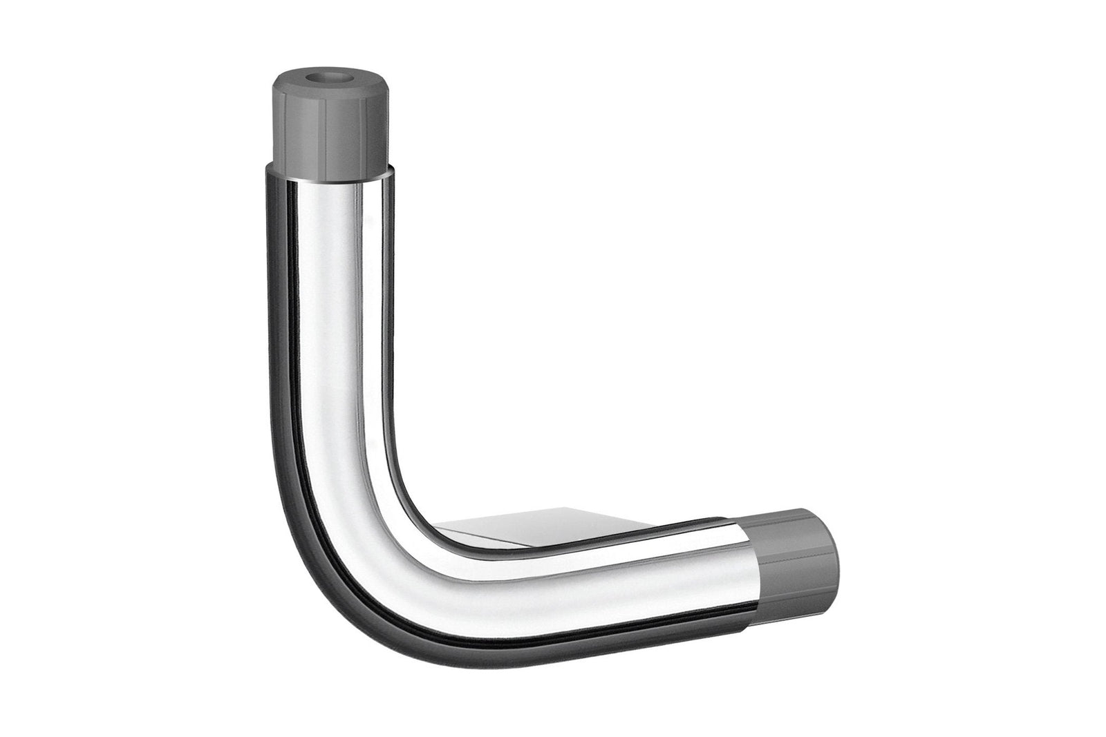 Smedbo LIVING L-Verbinder links für Haltegriffsystem, 130 x 130 mm, verchromt, Art.Nr. FK833