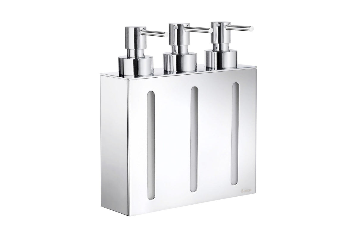 Seifenspender Wandmontage dreifach, 3x 250 ml, Art.Nr. 259