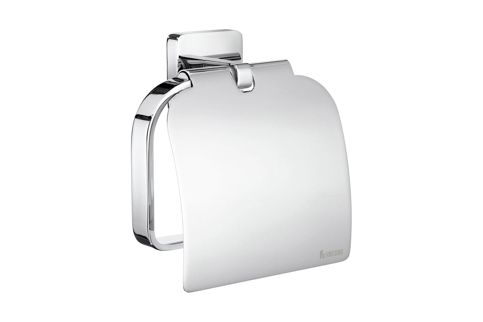 Smedbo ICE Toilettenpapierhalter mit Deckel, Chrom poliert, Art.Nr. OK3414