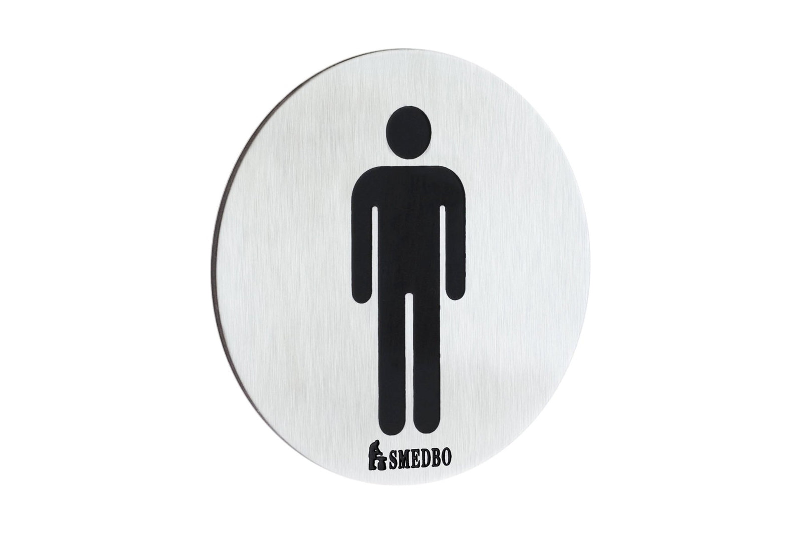 WC-Schild Herren, selbstklebend, Edelstahl gebürstet, Art.Nr. 957