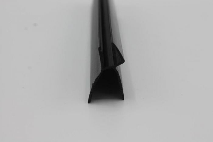 schwarze Dusch-Türdichtung mit langer Dichtlippe Art. Nr. 5103-B