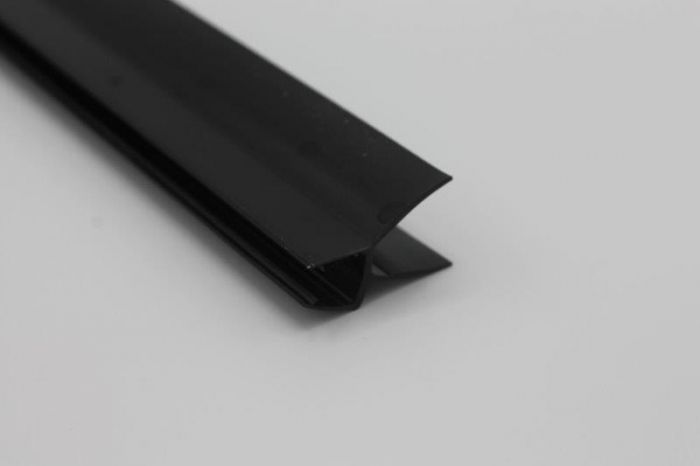 schwarze Dusch-Türdichtung mit langer Dichtlippe Art. Nr. 5103-B