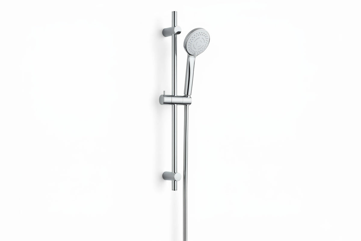 VIGOUR Brausegarnitur V1 | 60 cm Wandstange | 3 Strahlarten | Antikalk | Chrom, Art.Nr. V1BG605