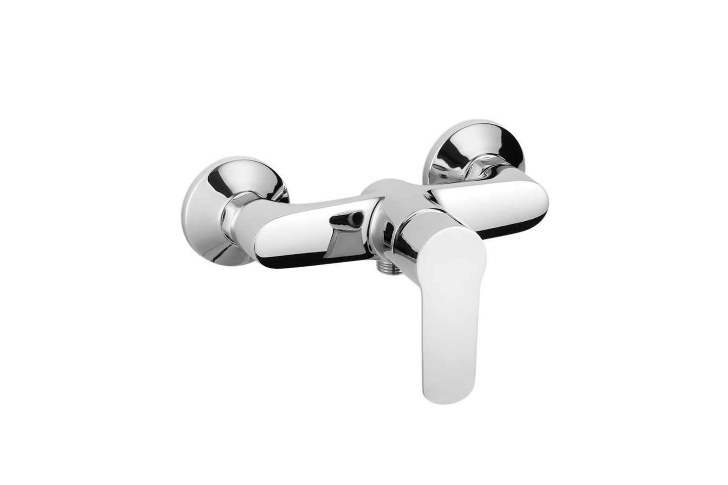 Brause-Einhebelmischbatterie Aufputz verchromt mit S-Anschlüssen und Rosetten