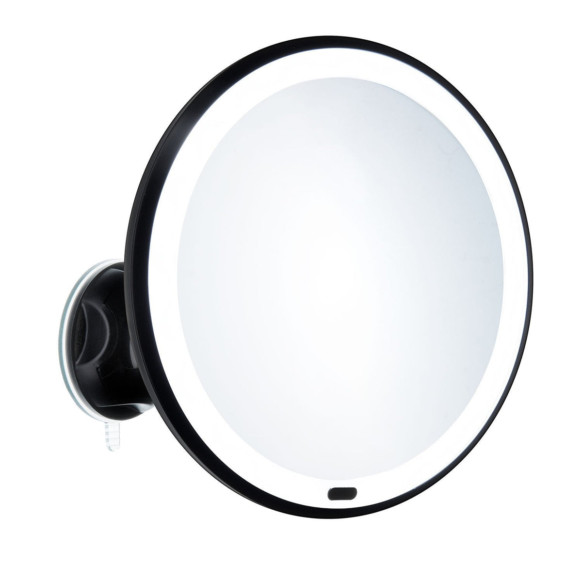 Kosmetikspiegel LED Saugnapf Schwarz