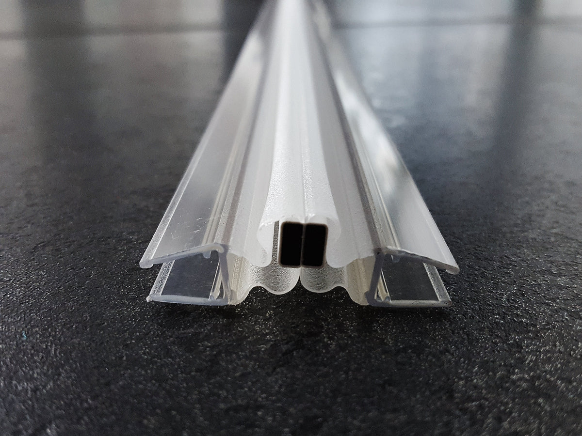 Flexible Magnetdichtung für alle Winkel – Für 6 oder 8 mm Glas – 1 Paar (2-tlg.) – Art.Nr. 8874