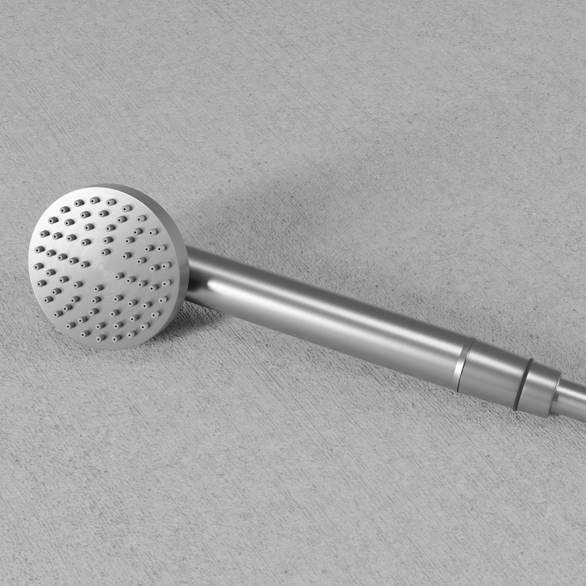 ScandTap Pleasure Handbrause rund, Edelstahl gebürstet, Originalfoto