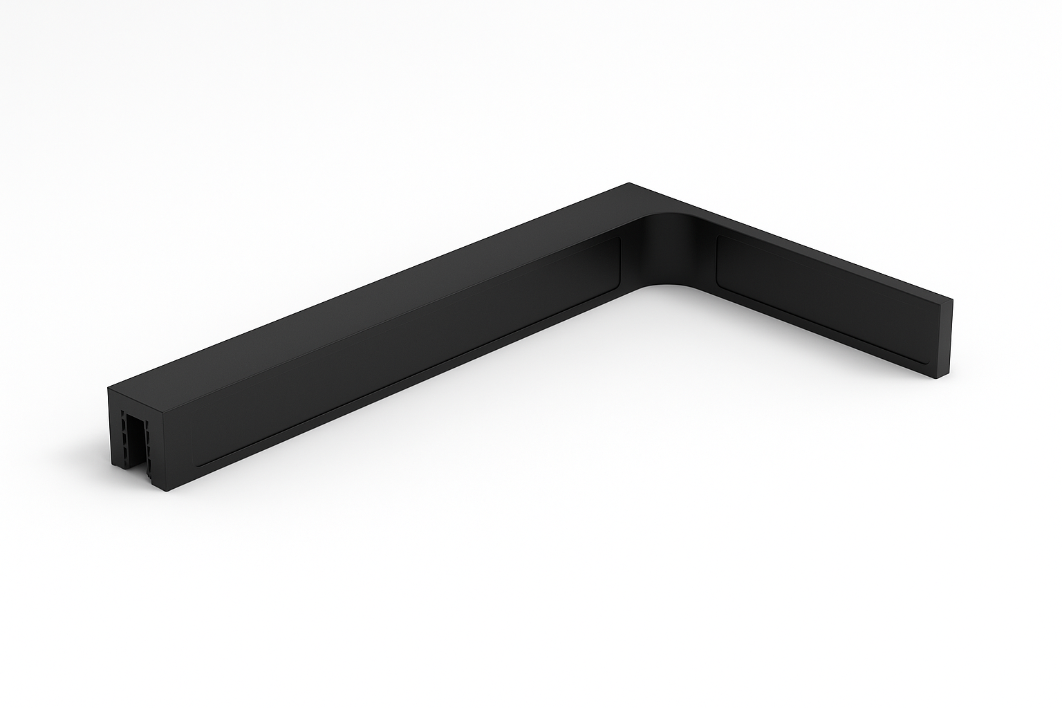 90° Stabilisierungswinkel 220 mm – für freistehende Glaswände ohne Glasbohrung