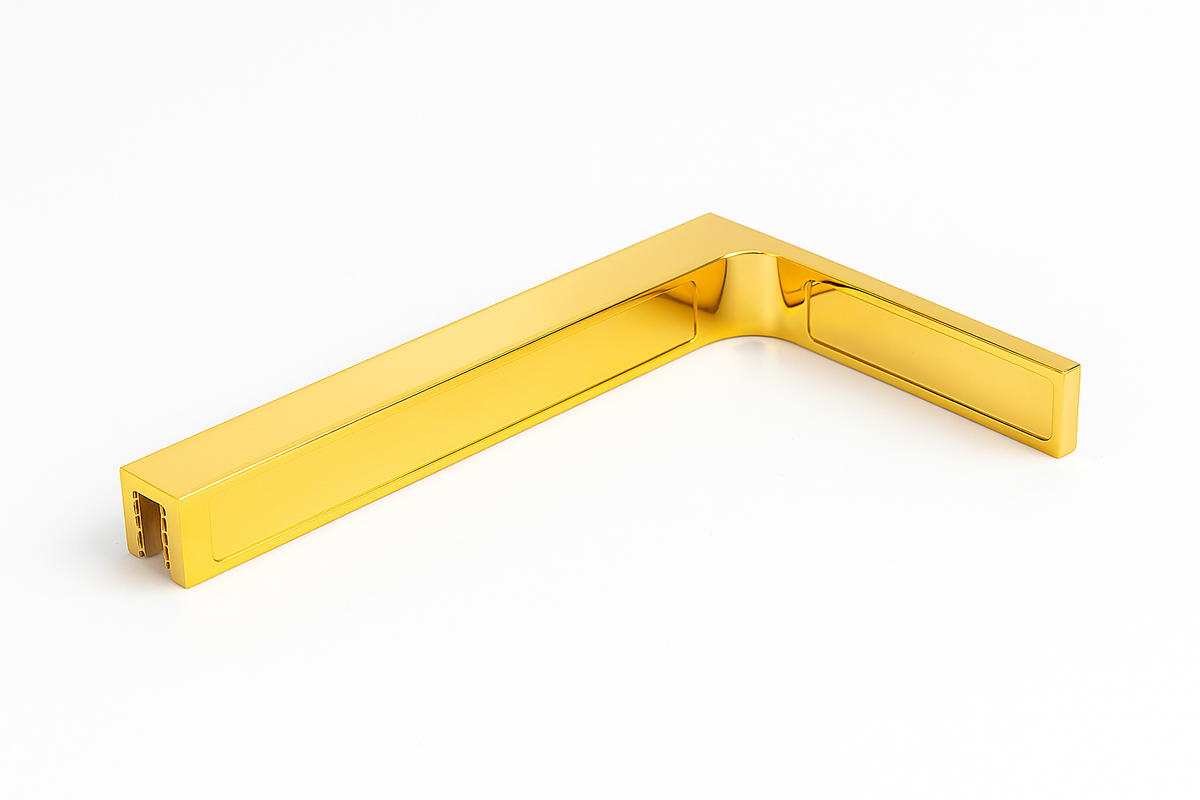 90° Stabilisierungswinkel 220 mm – für freistehende Glaswände ohne Glasbohrung