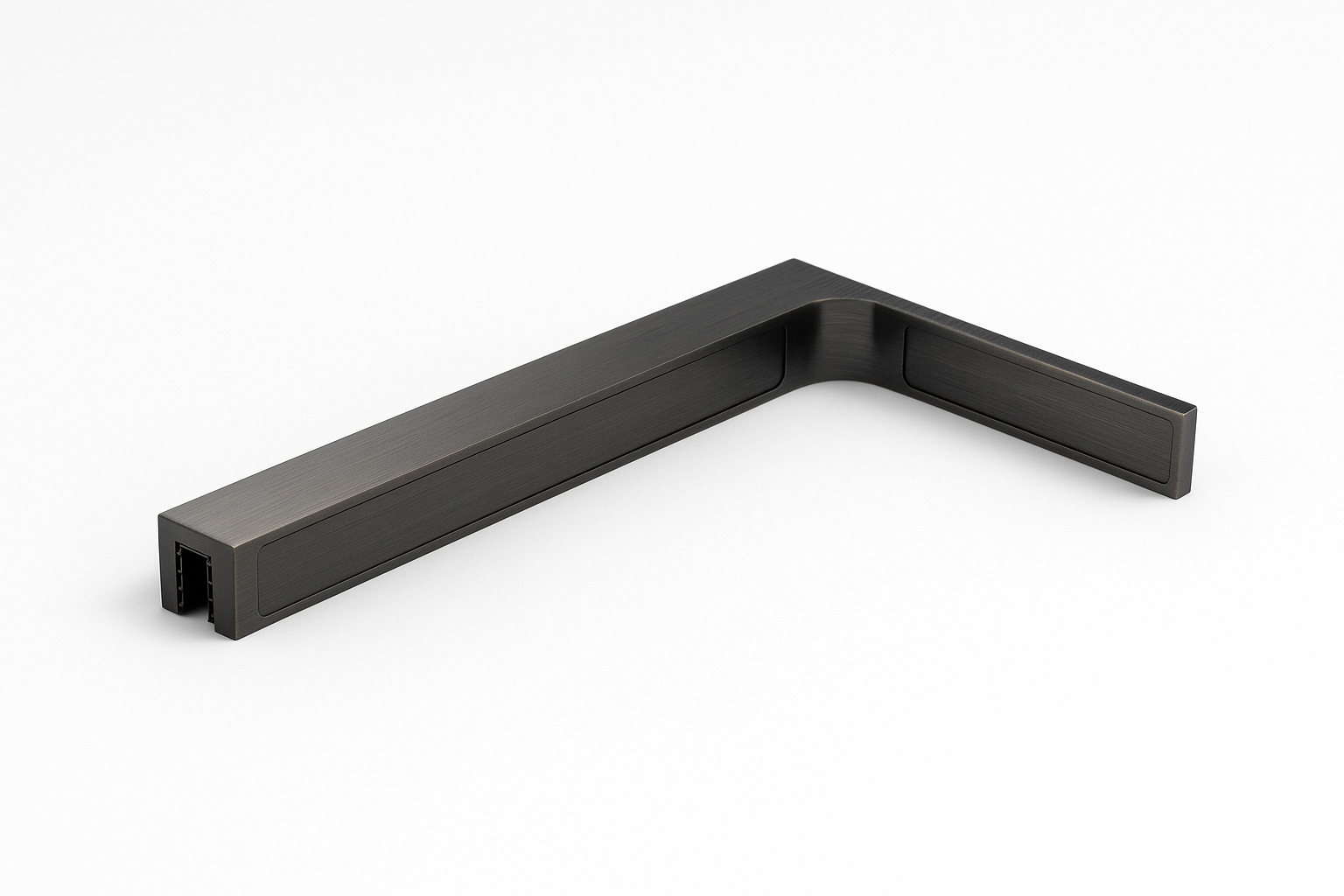 90° Stabilisierungswinkel 220 mm – für freistehende Glaswände ohne Glasbohrung