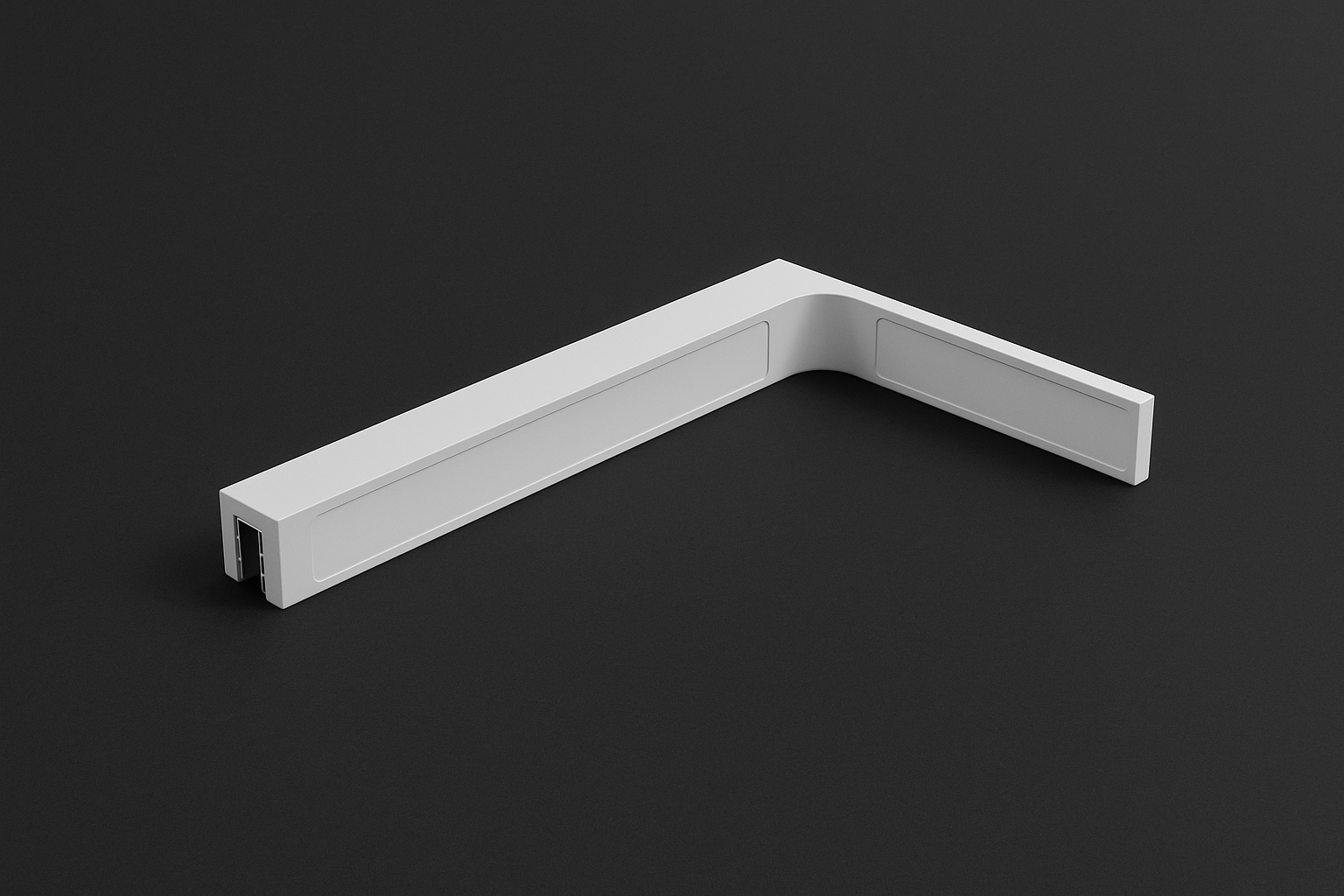 90° Stabilisierungswinkel 220 mm – für freistehende Glaswände ohne Glasbohrung