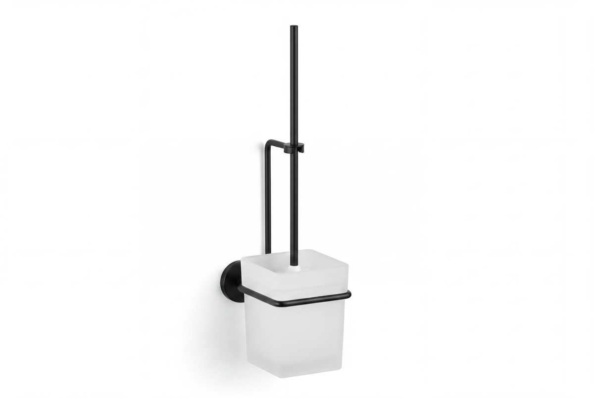 Giese WC-Bürstengarnitur Wandmodell, Schwarz matt, Art.Nr. 21073