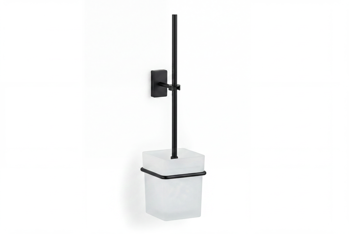 Giese WC-Bürstengarnitur Wandmodell, Schwarz matt, Art.Nr. 21074