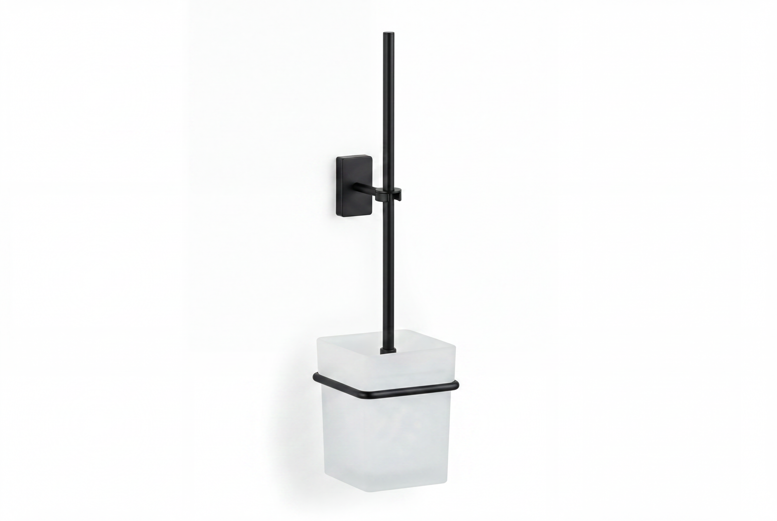 Giese WC-Bürstengarnitur Wandmodell, Schwarz matt, Art.Nr. 21074