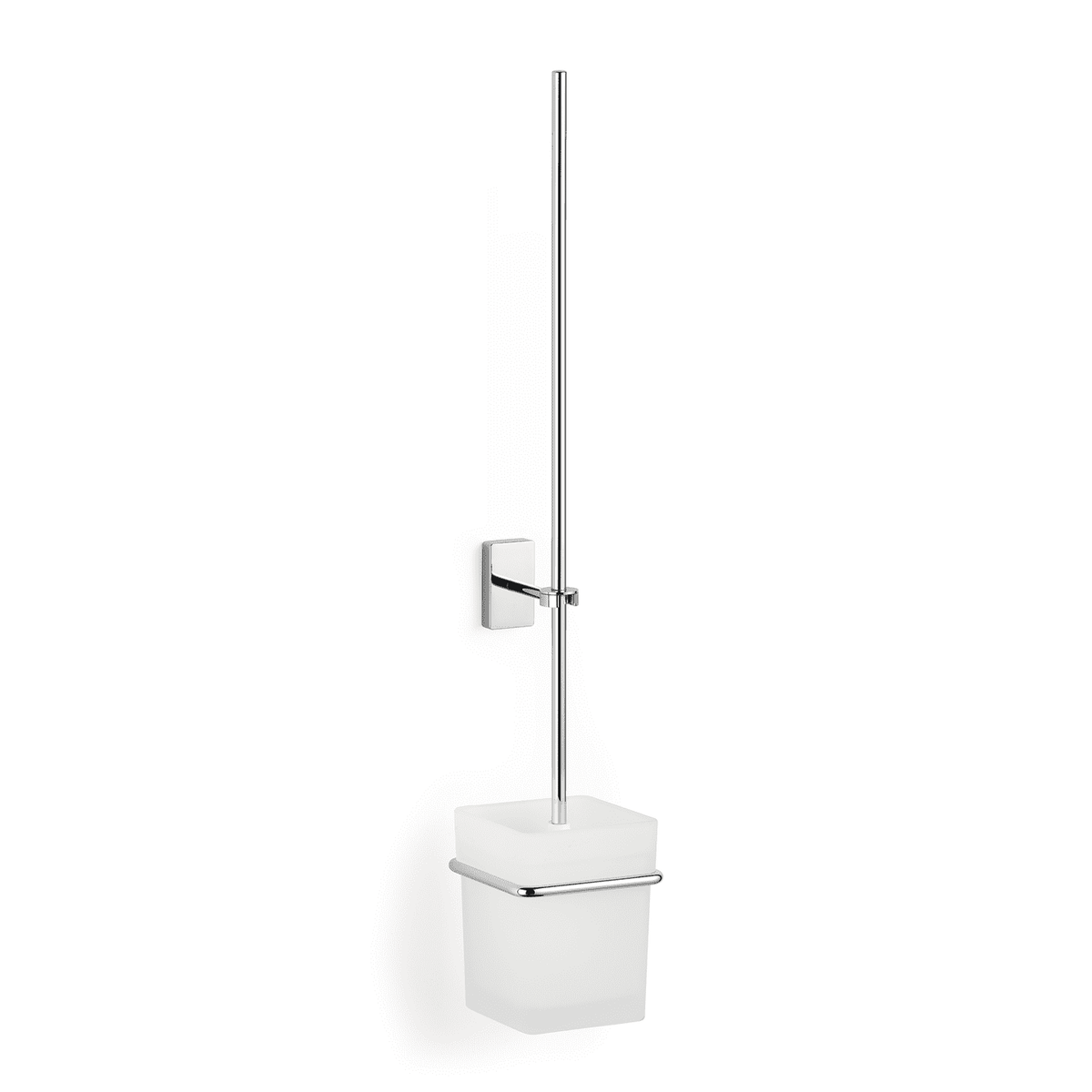 Giese WC-Garnitur mit langem Stiel und Kristallglas in Chrom, Art.Nr. 21078