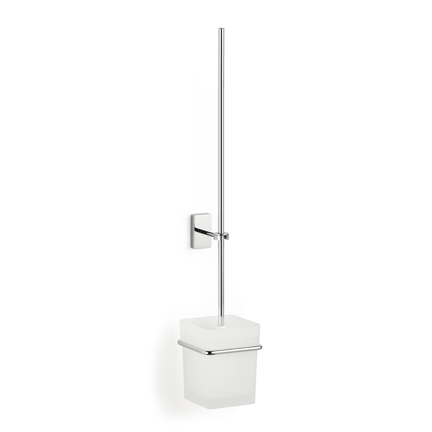 Giese WC-Garnitur mit langem Stiel und Kristallglas in Chrom, Art.Nr. 21078