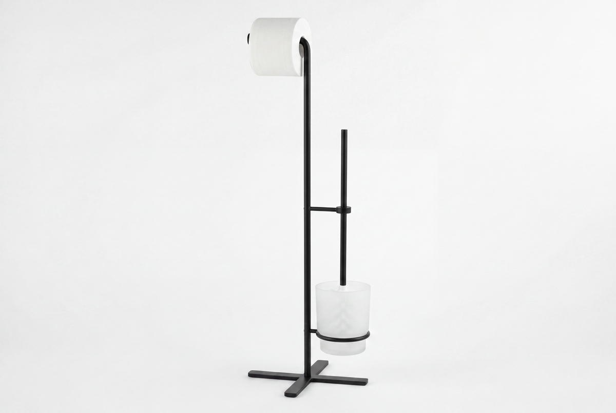 Giese WC Garnitur Standmodell freistehend, Schwarz matt, Art.Nr. 21730