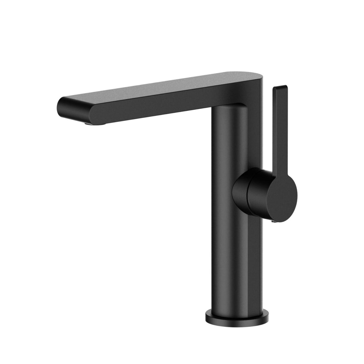 Waschtisch-Einhebelmischbatterie, Auslaufhöhe 148 mm, Schwarz matt
