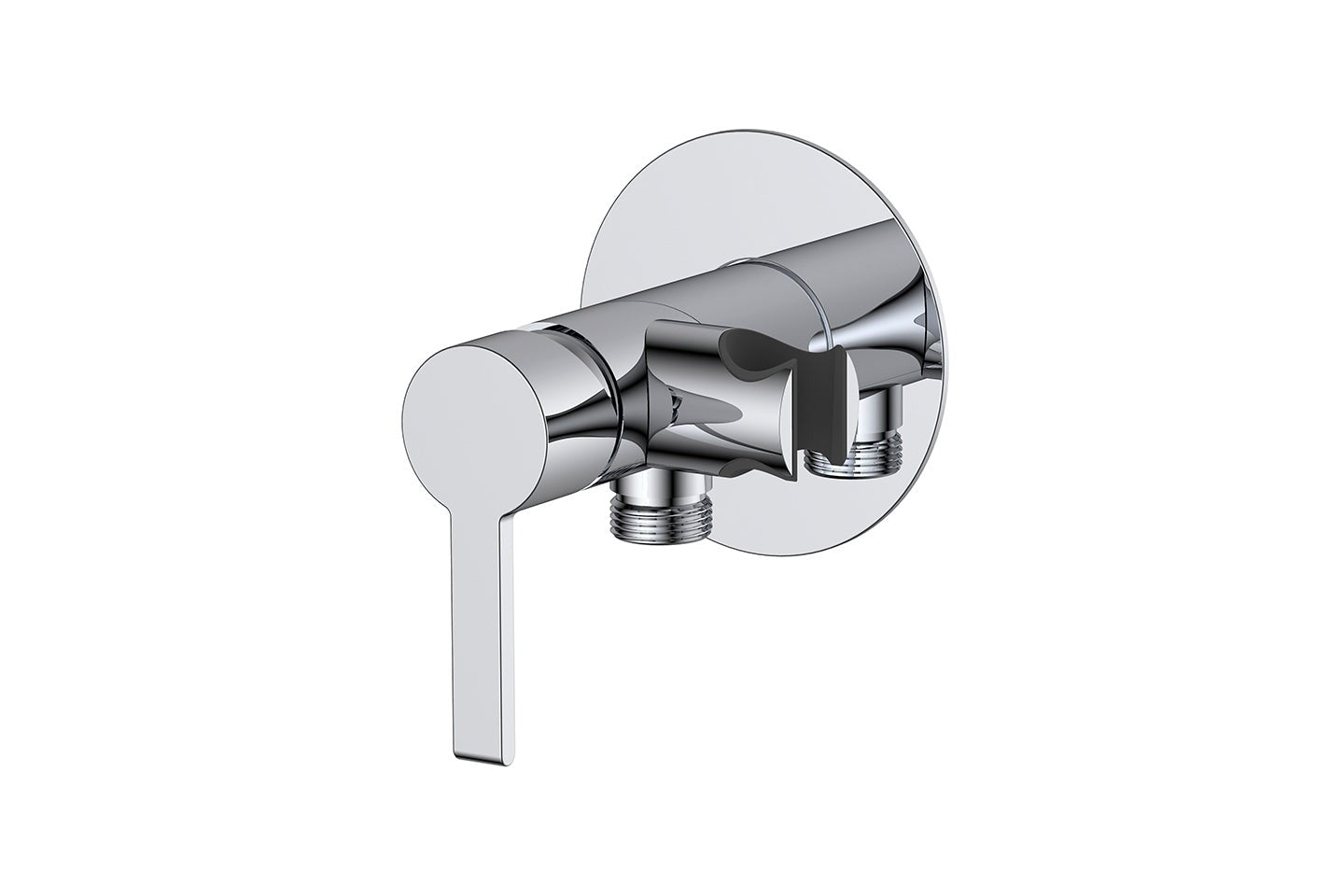 Brause-Einhebelmischbatterie Unterputz mit Brausehalter, Chrom