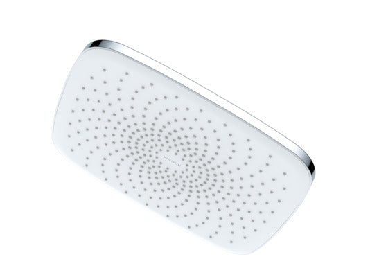 VIGOUR Kopfbrause edge quadratisch 250x250 / 300x300 mm Chrom/Weiß | 1/2" Anschluss