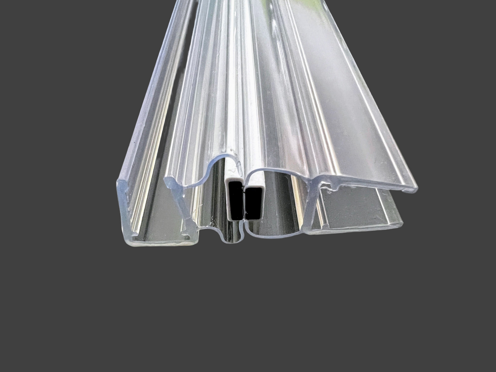 Magnetdichtungspaar 90° für Pendeltüren – Für 6 oder 8 mm Glas – Art.Nr. 6042/6092