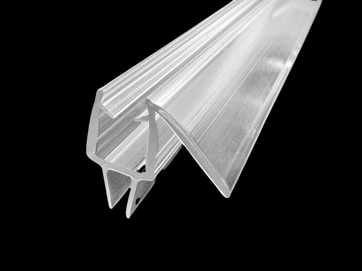 Duschdichtung mit doppelter Dichtlippe und Wasserabweiser – Für 6 oder 8 mm Glas – Art.Nr. 009B1