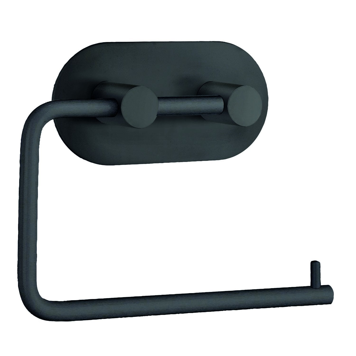 Selbstklebender Toilettenpapierhalter, Edelstahl Schwarz matt
