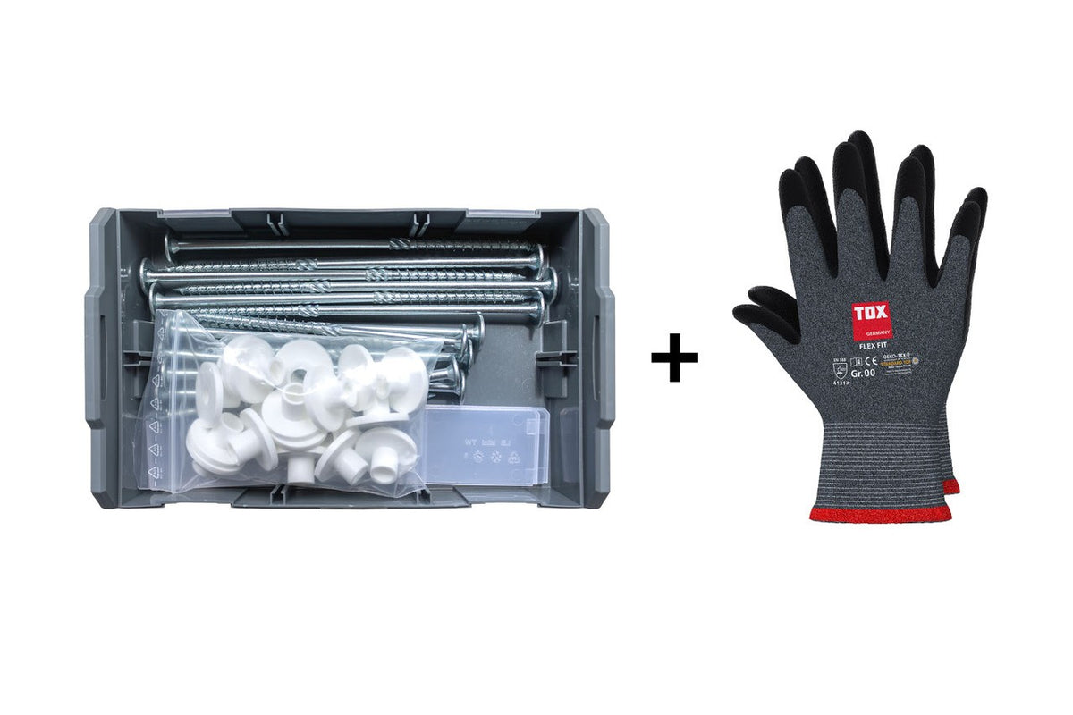TOX Mini Camping-Set L-BOXX – Zeltsicherung mit Schraubheringen