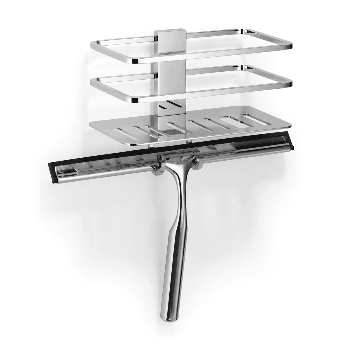 Giese Piano Duschkorb 30762 Chrom mit Haken und Wischer