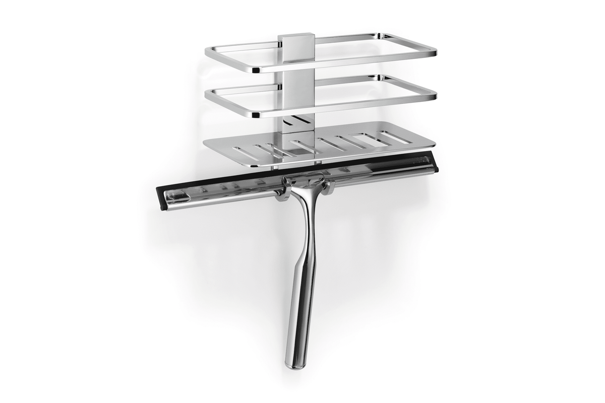 Giese Piano Duschkorb 30762 Chrom mit Haken und Wischer